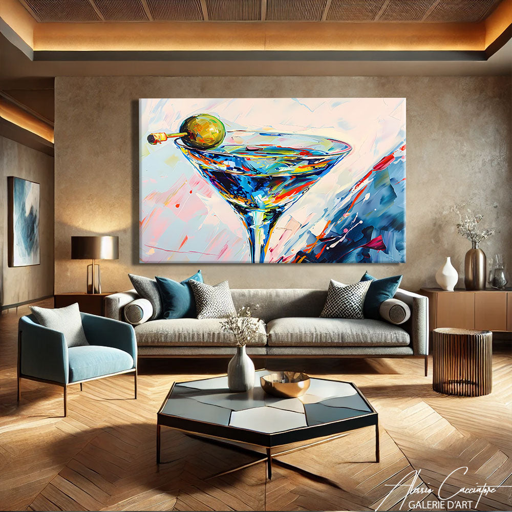 TABLEAU DÉCORATION BAR COLORÉ
