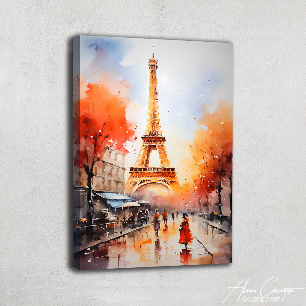 Toile Peinture Tour Eiffel