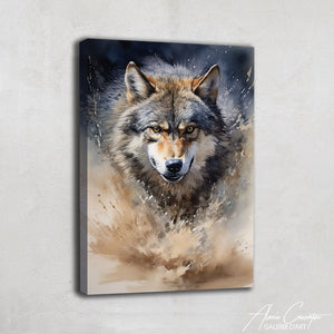 Peinture Murale Loup