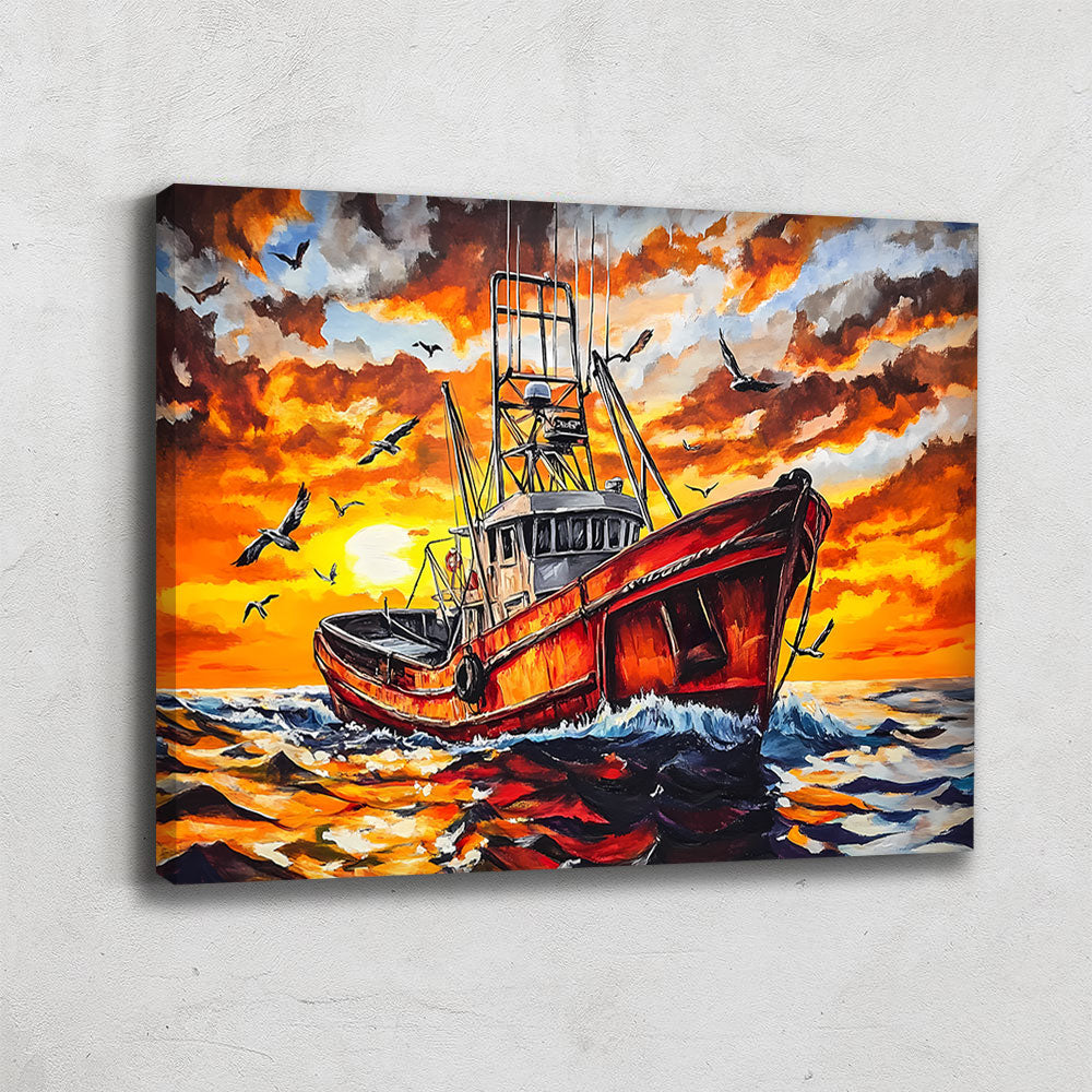 TABLEAU BATEAU DE PÊCHE