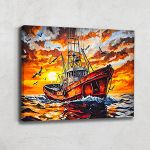 TABLEAU BATEAU DE PÊCHE