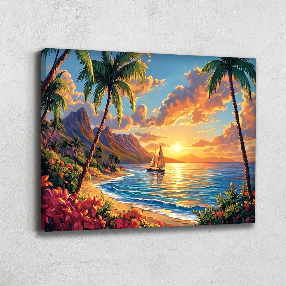 TABLEAU BORD DE MER TROPICAL