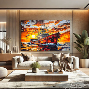 TABLEAU BATEAU DE PÊCHE