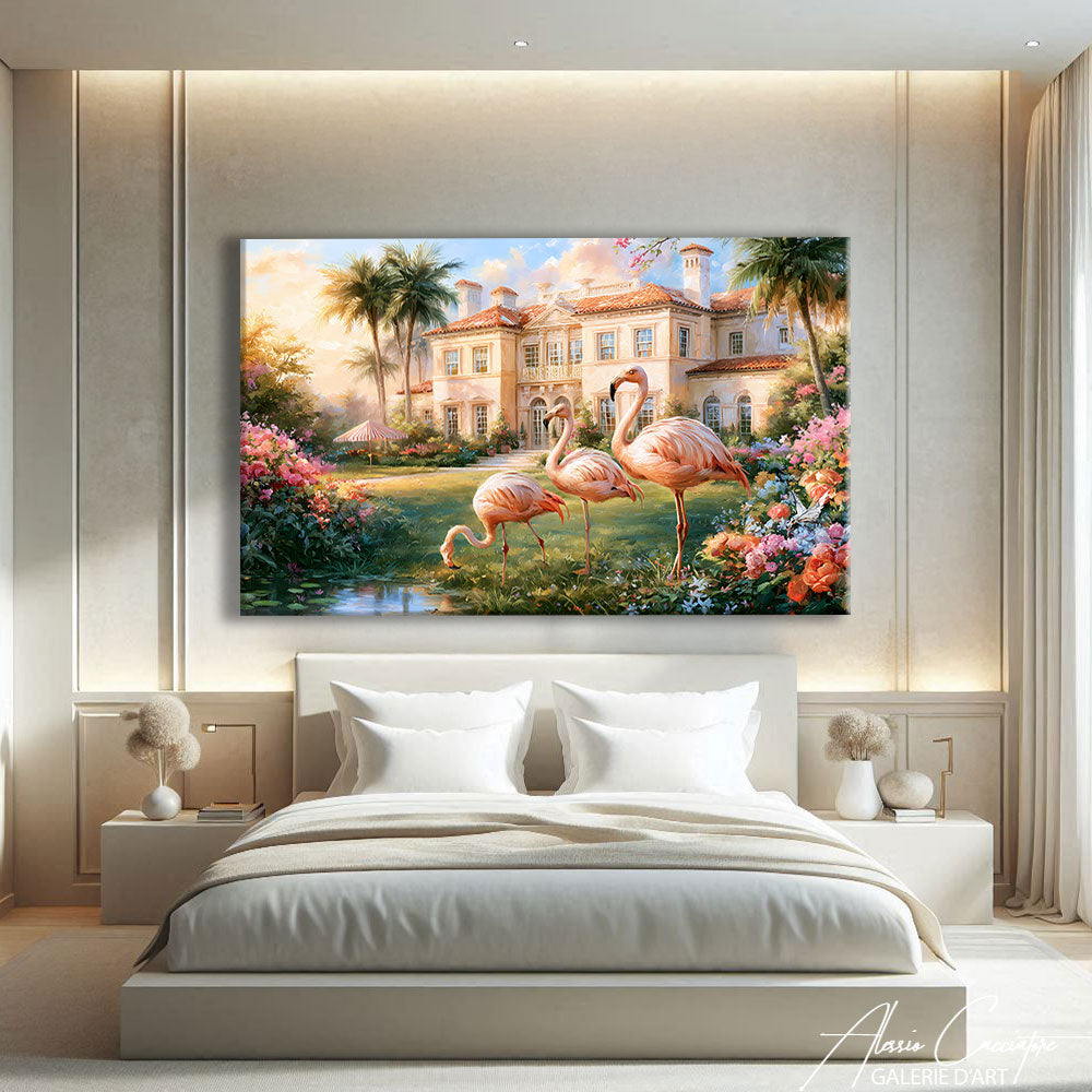 Tableau Flamant Rose