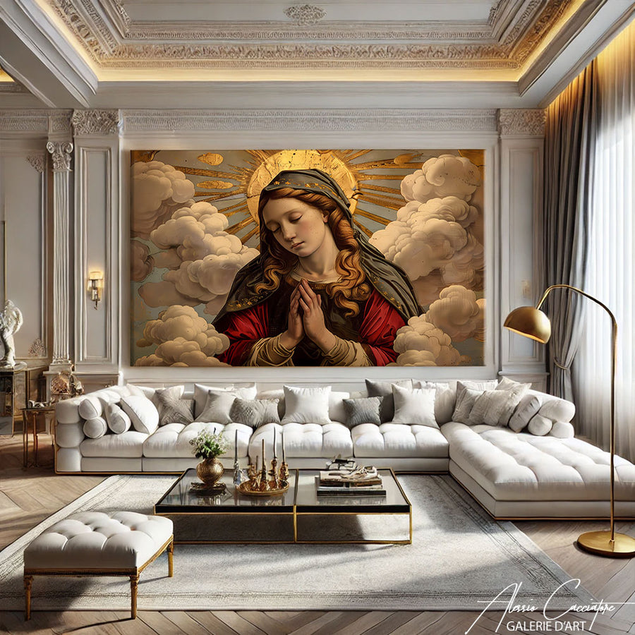 Tableau Renaissance Vierge – mise en situation