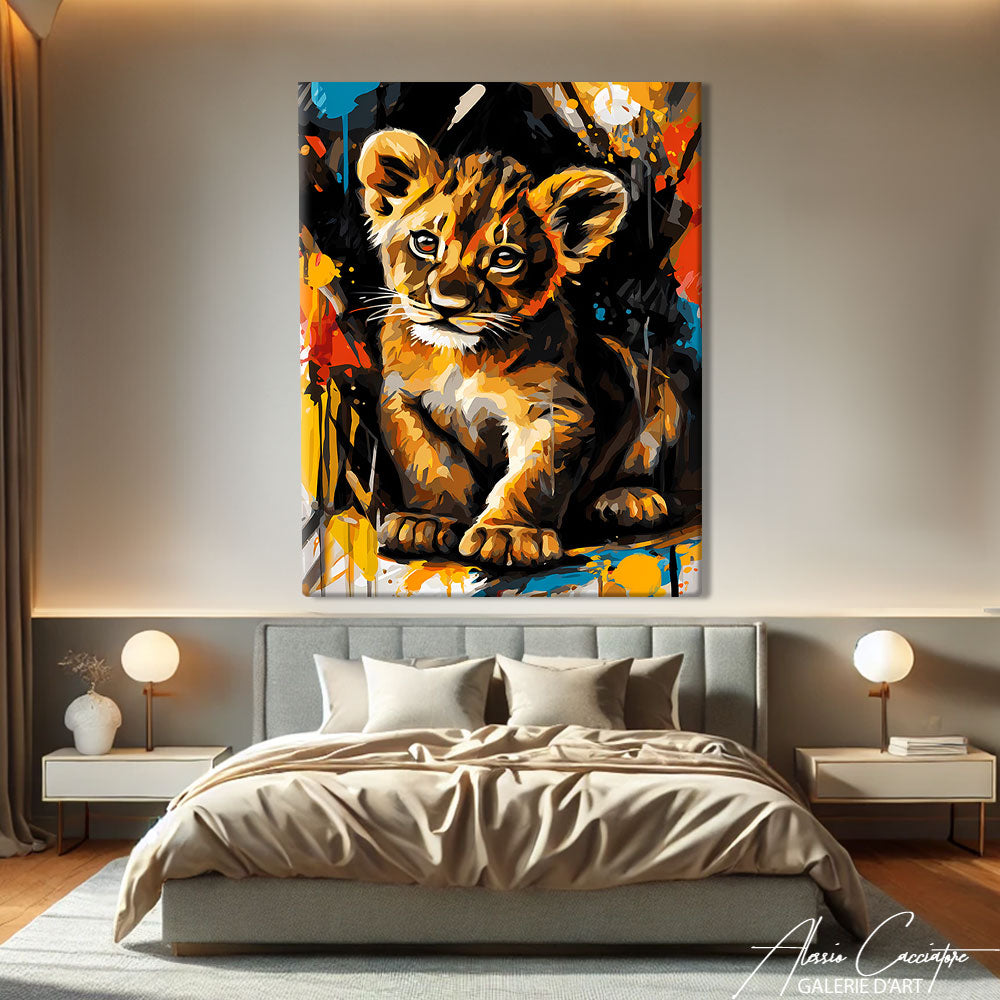 Peinture Lionceau