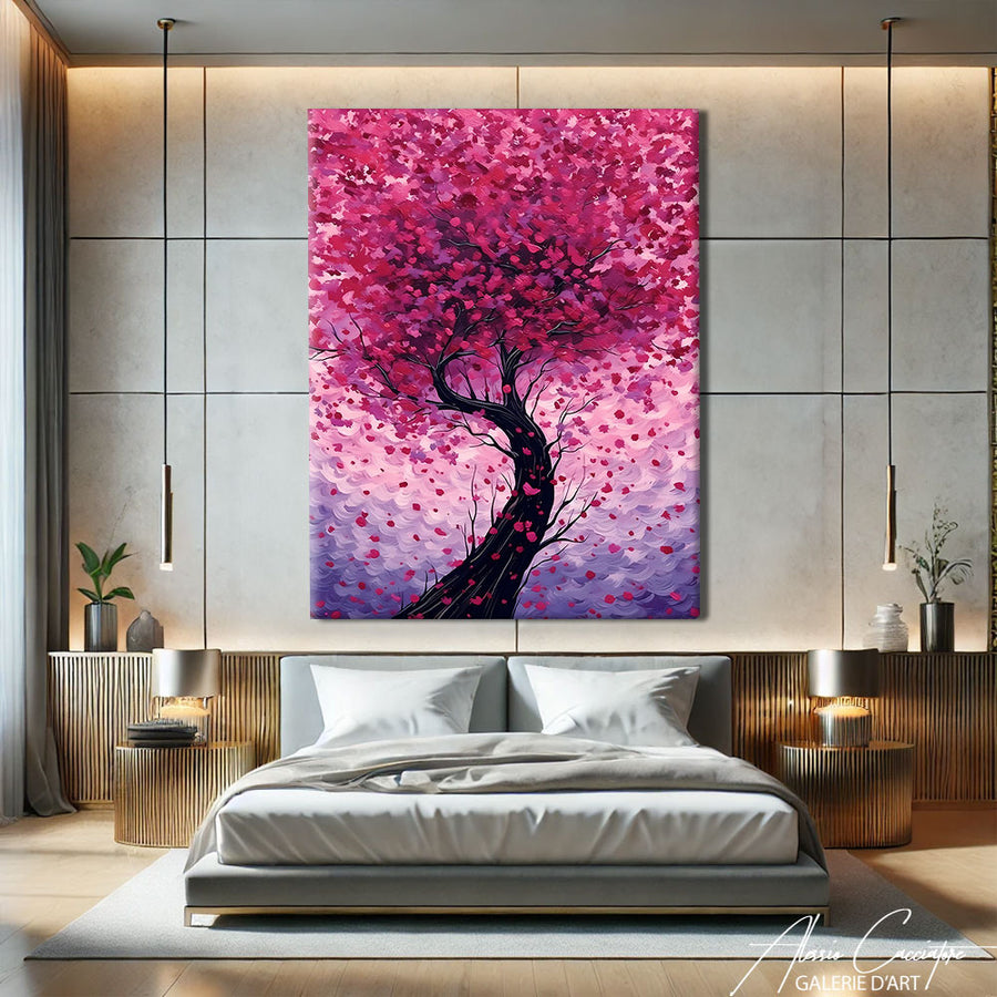 Tableau Cerisier Japonais – mise en situation