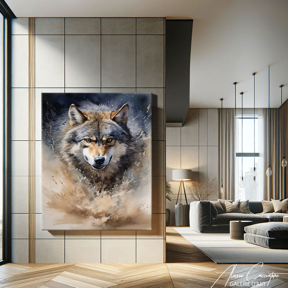 grand tableau loup