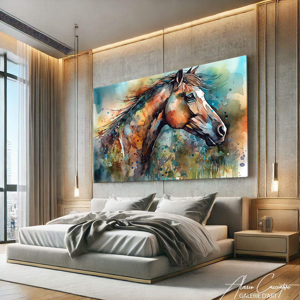 Peinture Abstrait Cheval