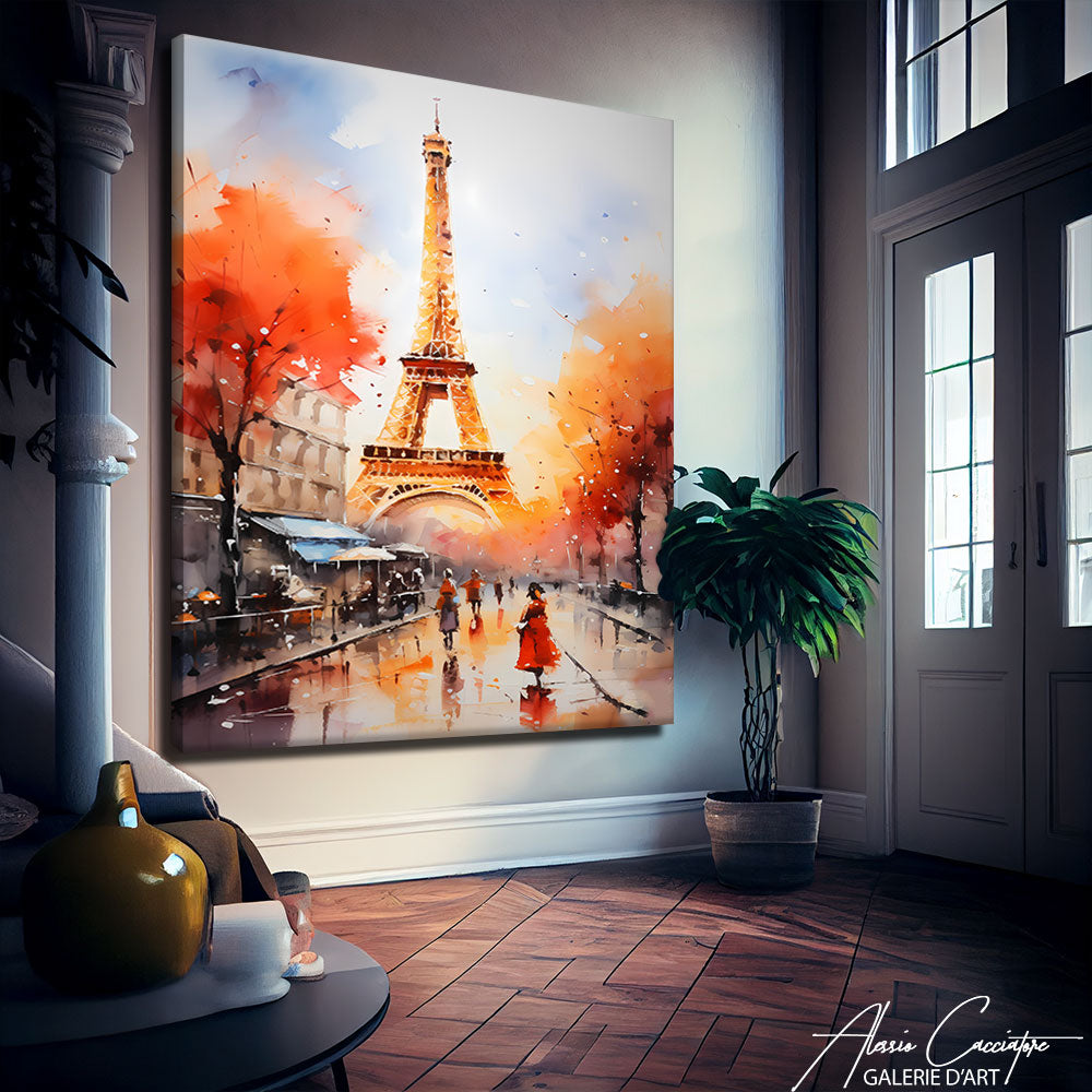 peinture tour eiffel