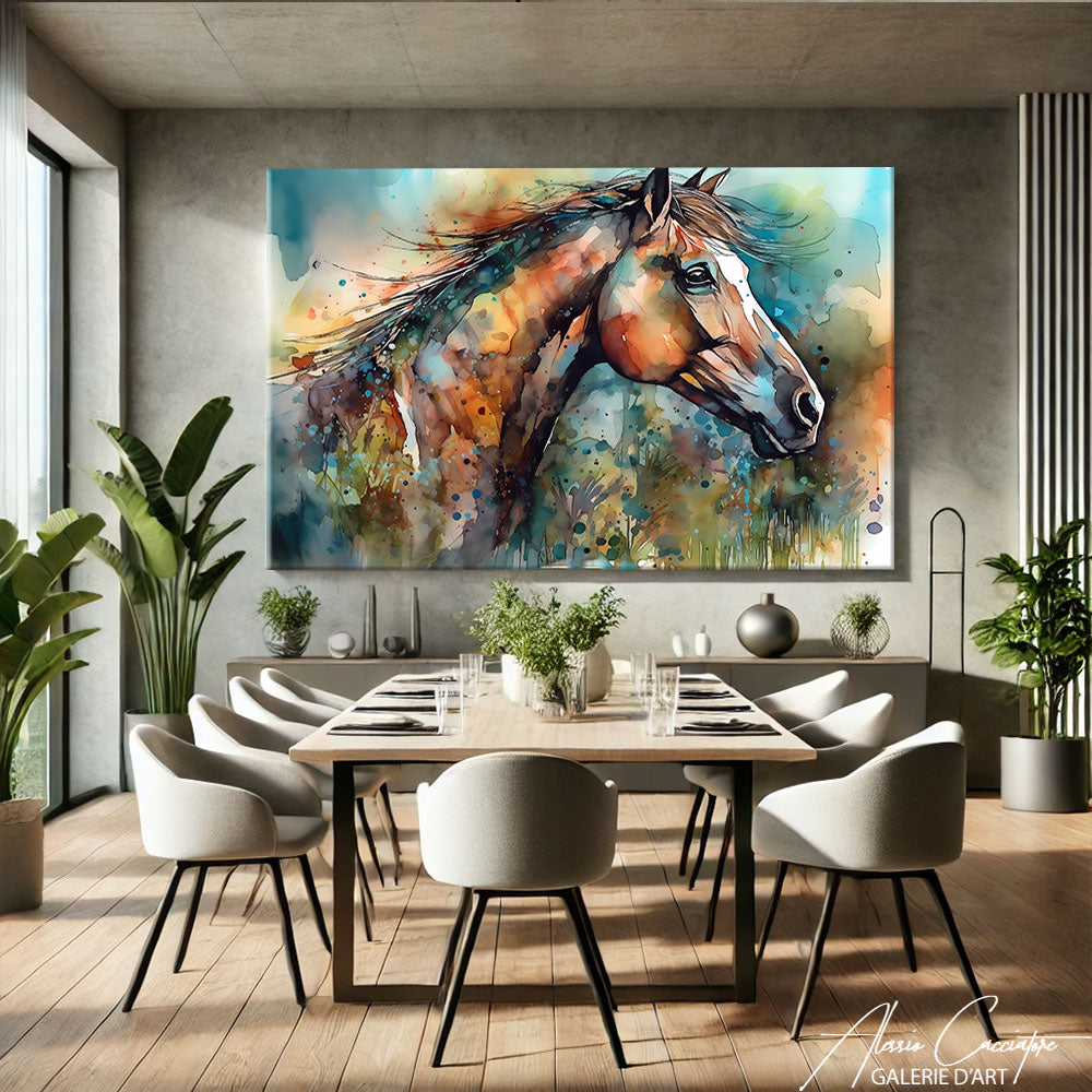 Peinture Cheval Abstrait