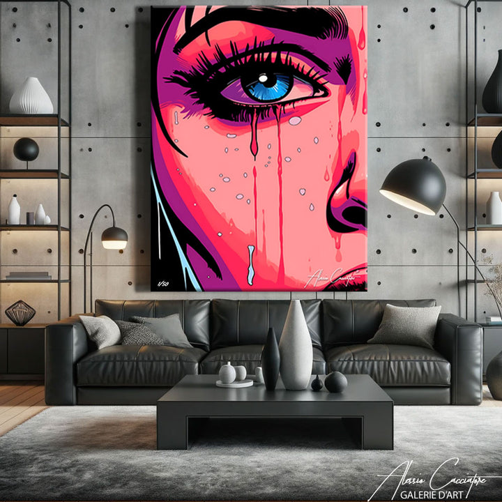 tableau femme pop art