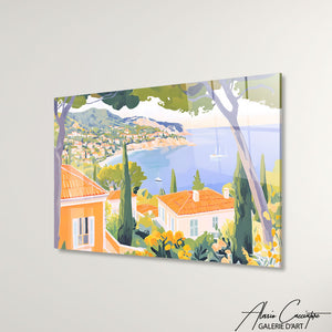 Cadre Paysage Méditerranéen Peinture