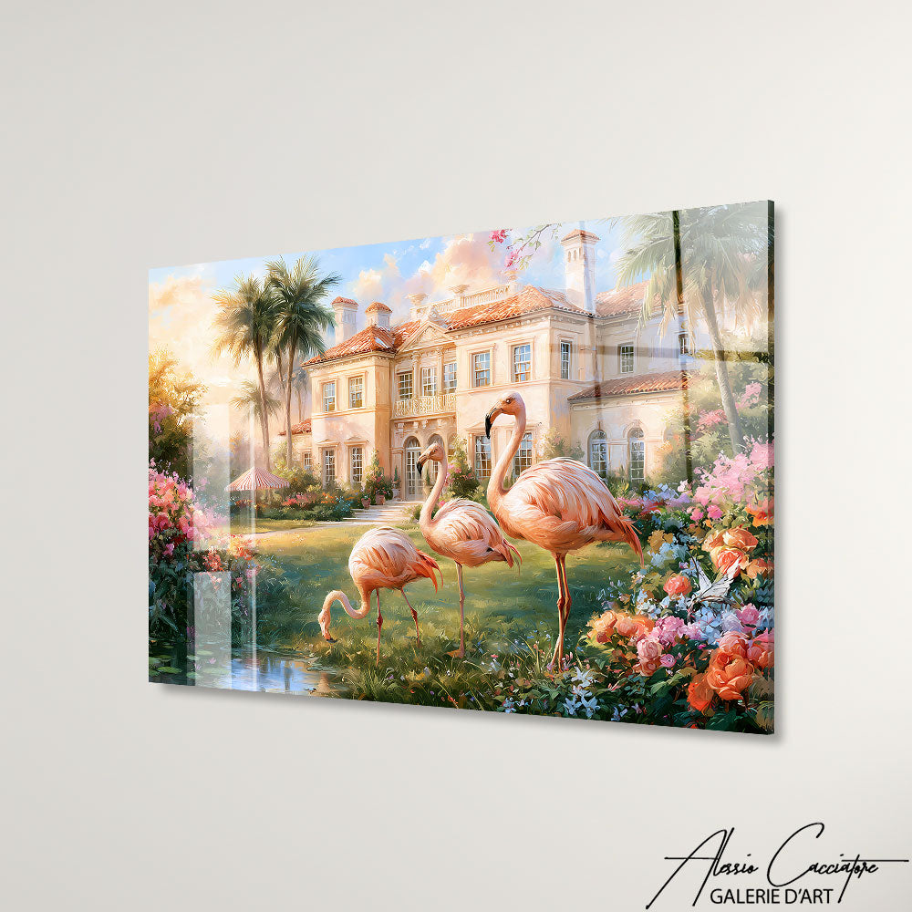 Cadre Flamant Rose