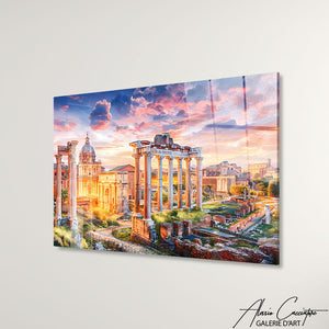 tableau coucher de soleil