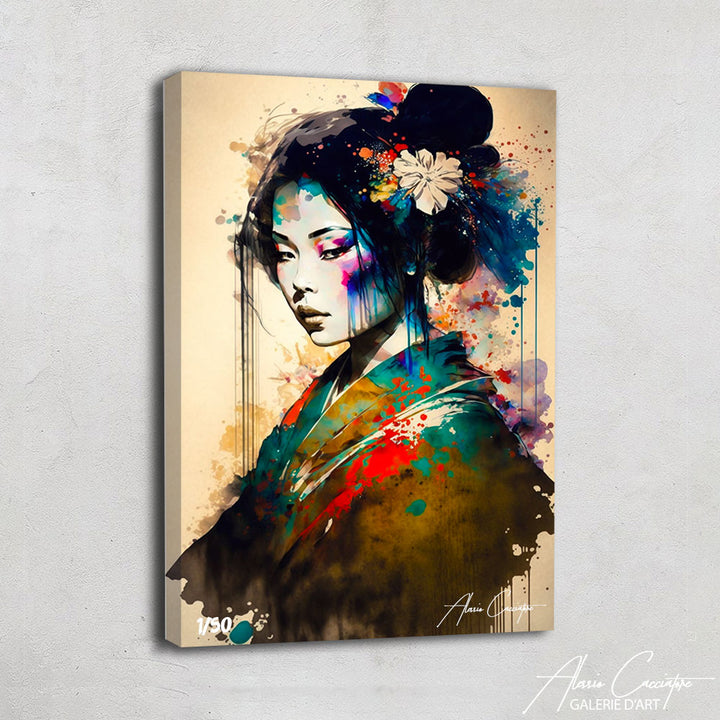 peinture geisha
