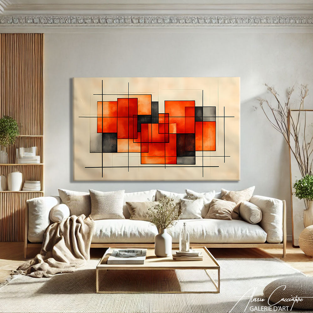 Tableau geometrique moderne
