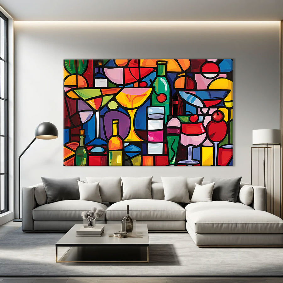 Tableau Contemporain Moderne – mise en situation