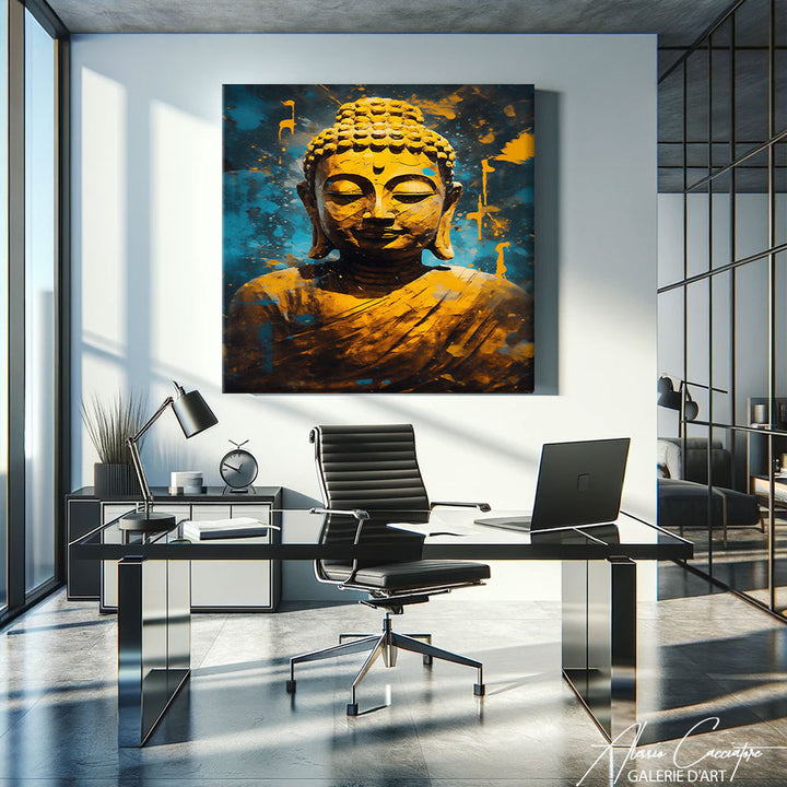 Peinture Statue Bouddha