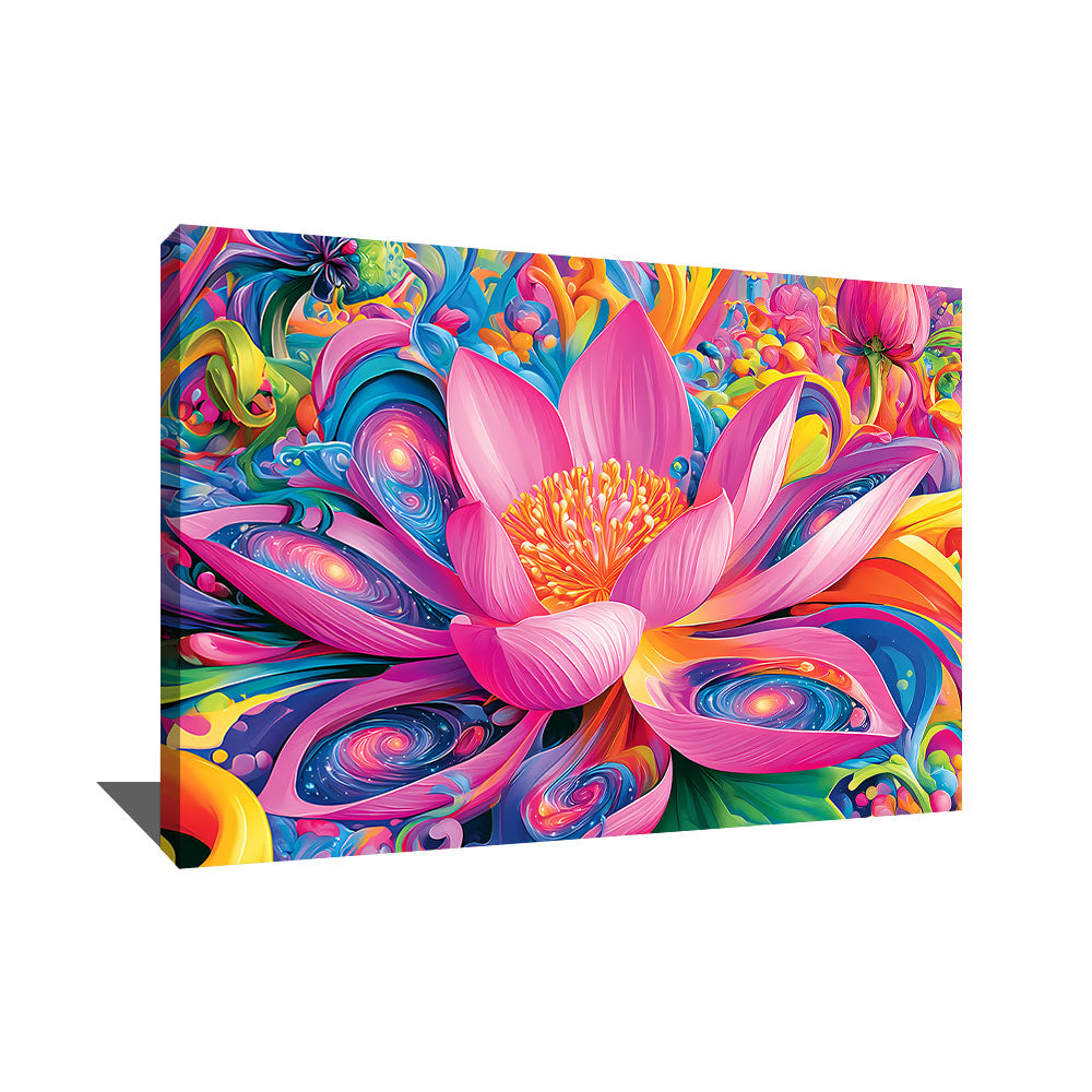 Peinture Fleur Lotus