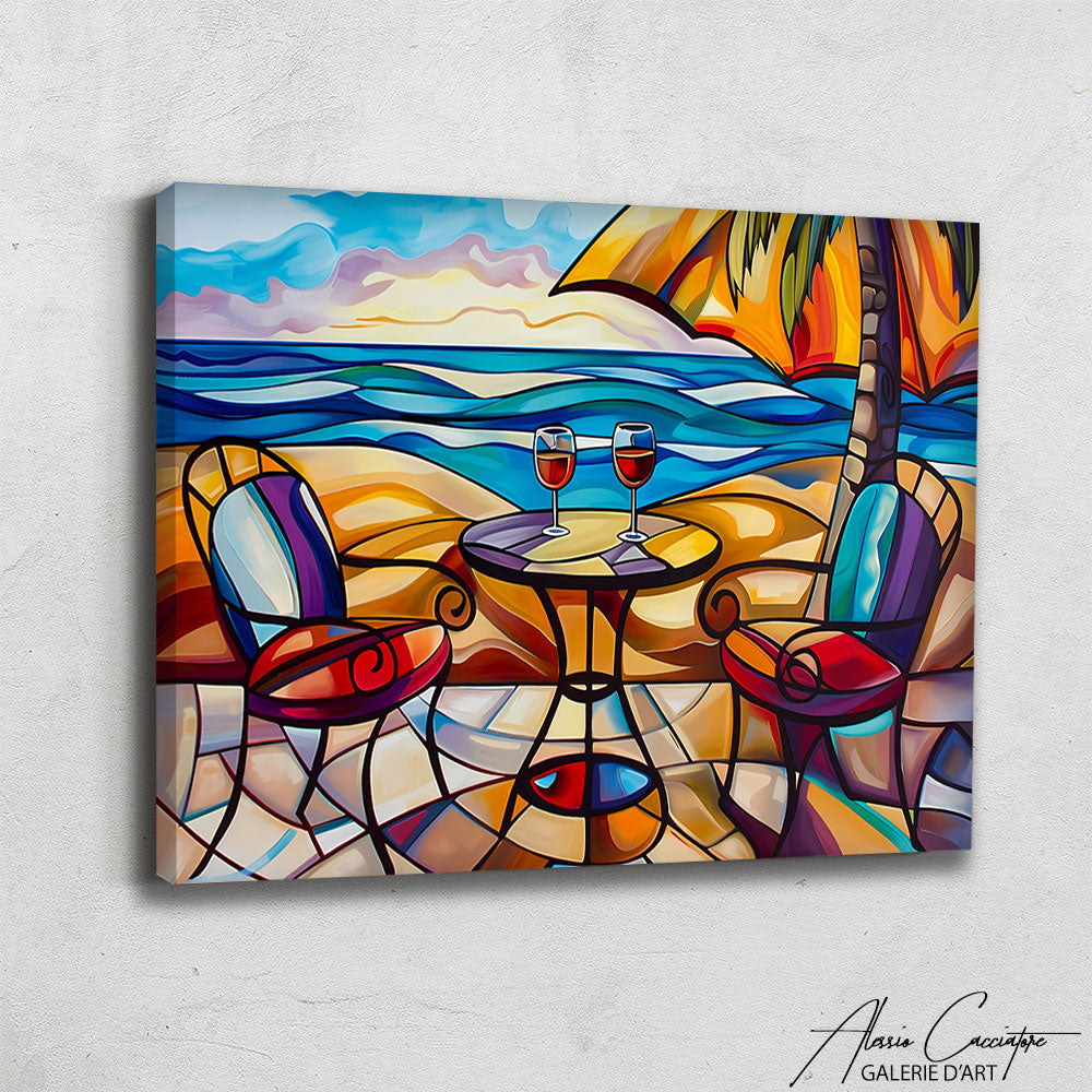 Tableau Bord de Mer Moderne