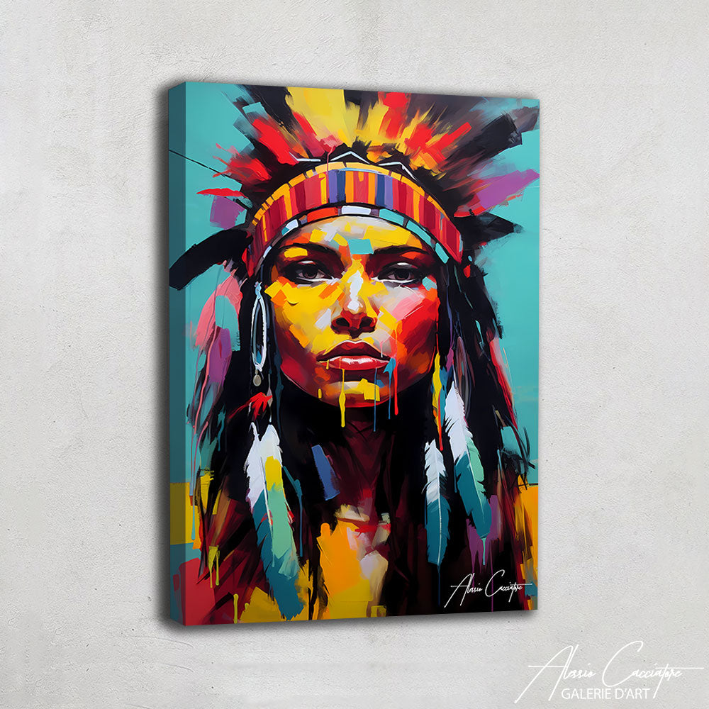 tableau femme indienne