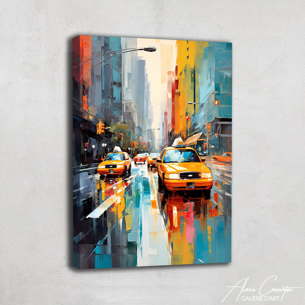peinture taxi new york
