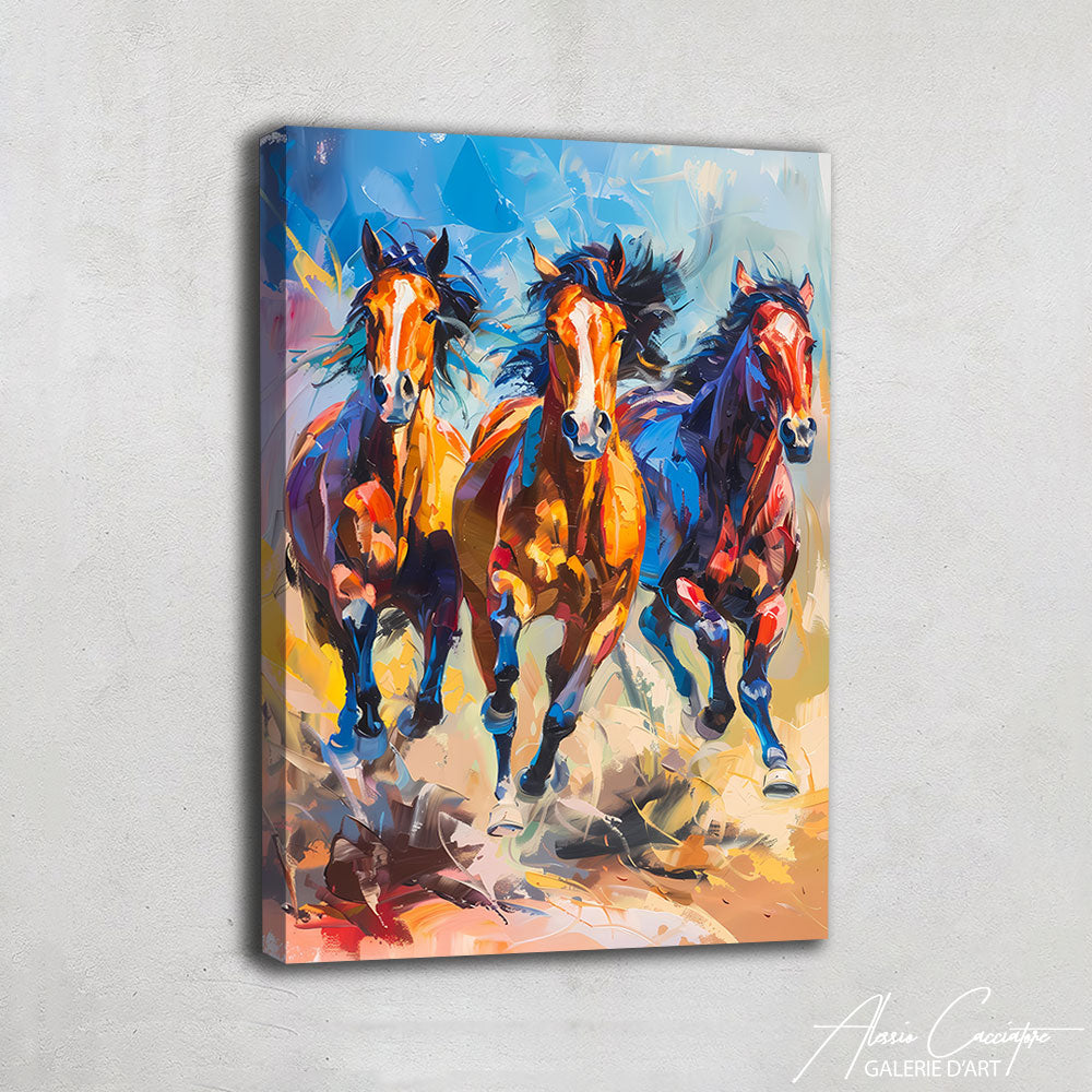 tableau cheval peinture