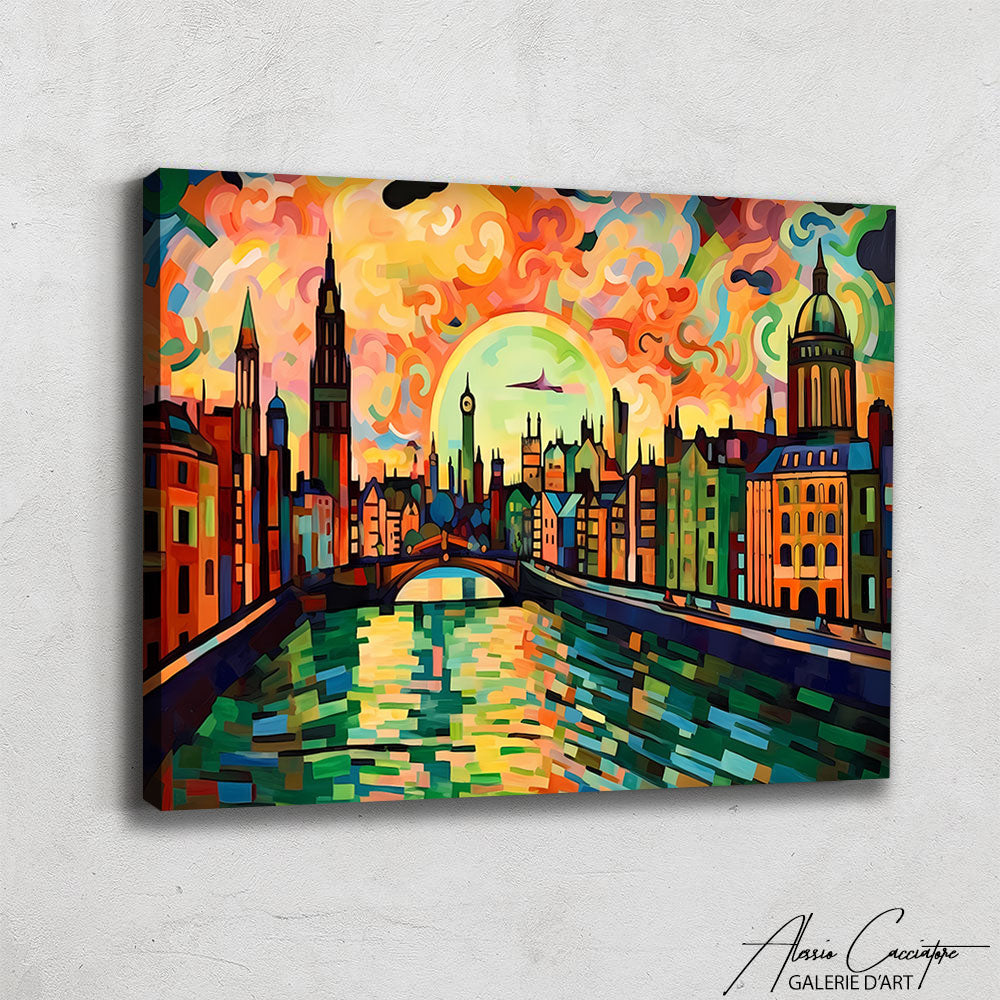 tableau londres lumineux