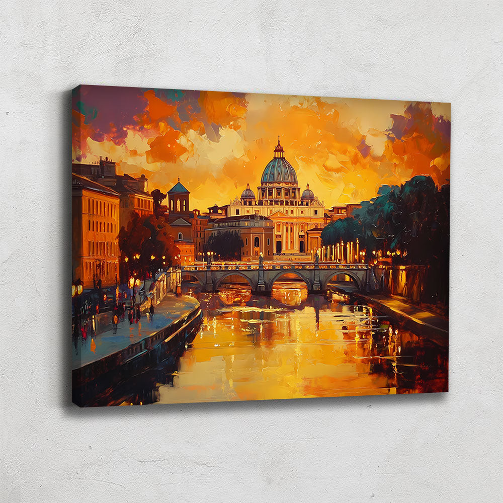 Tableau coucher de soleil