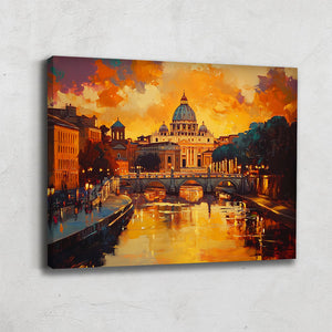 Tableau coucher de soleil