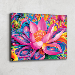 Peinture Fleur Lotus