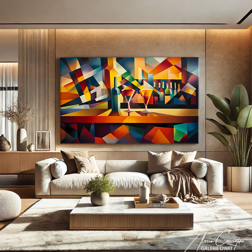 Tableau Géométrique Moderne
