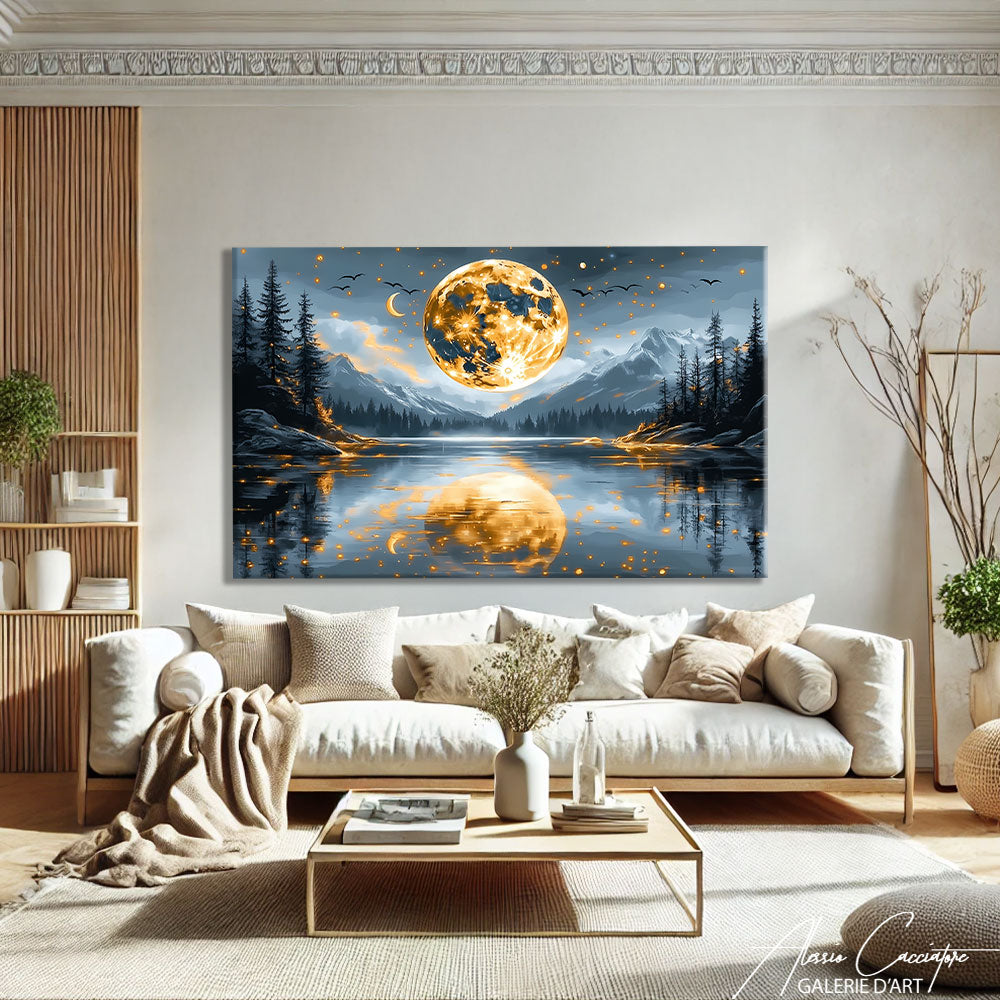 TABLEAU AVEC LUNE