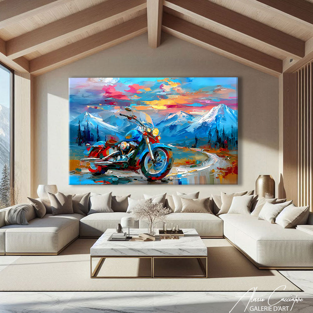 Tableau Avec Moto