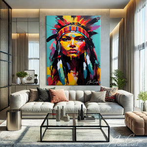 Tableau Peinture Indienne