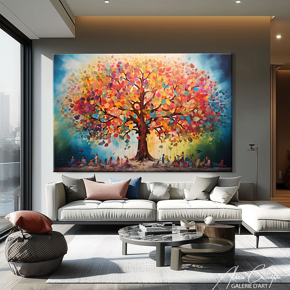 peinture tableau arbre de vie