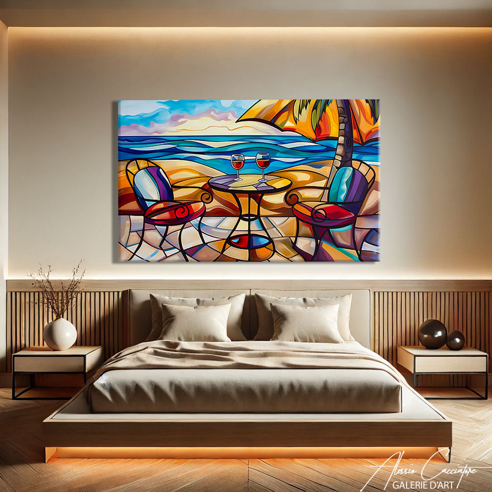 Tableau Bord de Mer Moderne