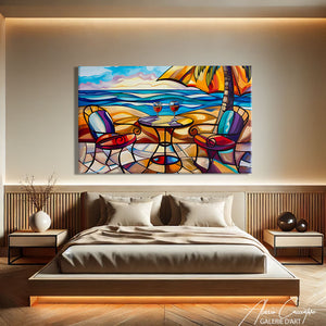 Tableau Bord de Mer Moderne