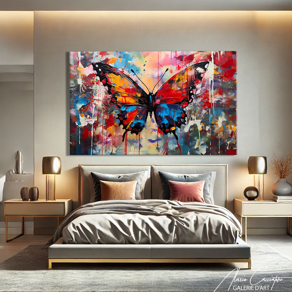 tableau lumineux papillon