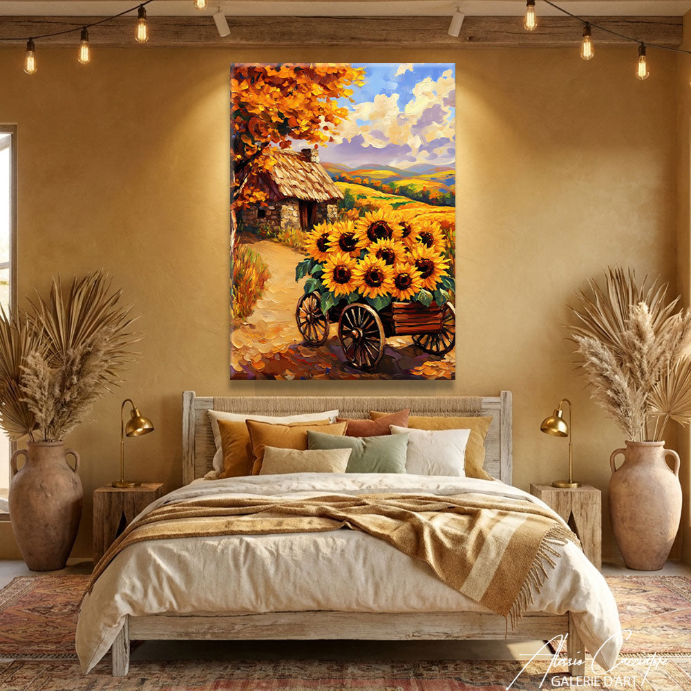 Toile Avec Des Tournesols