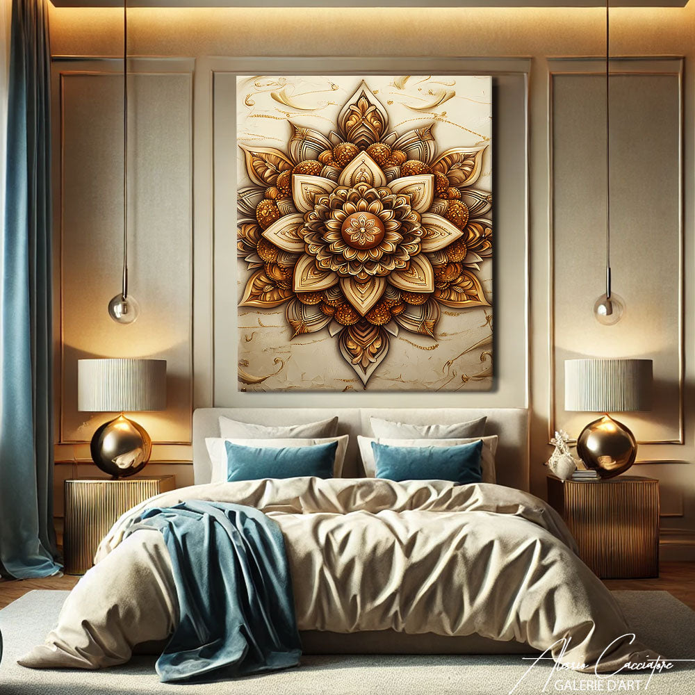 Tableau Mandala Beige