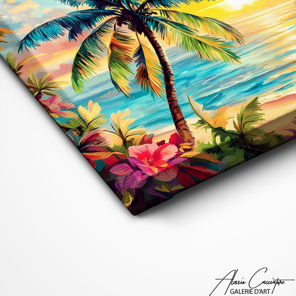 Art Mural Paysage Tropical