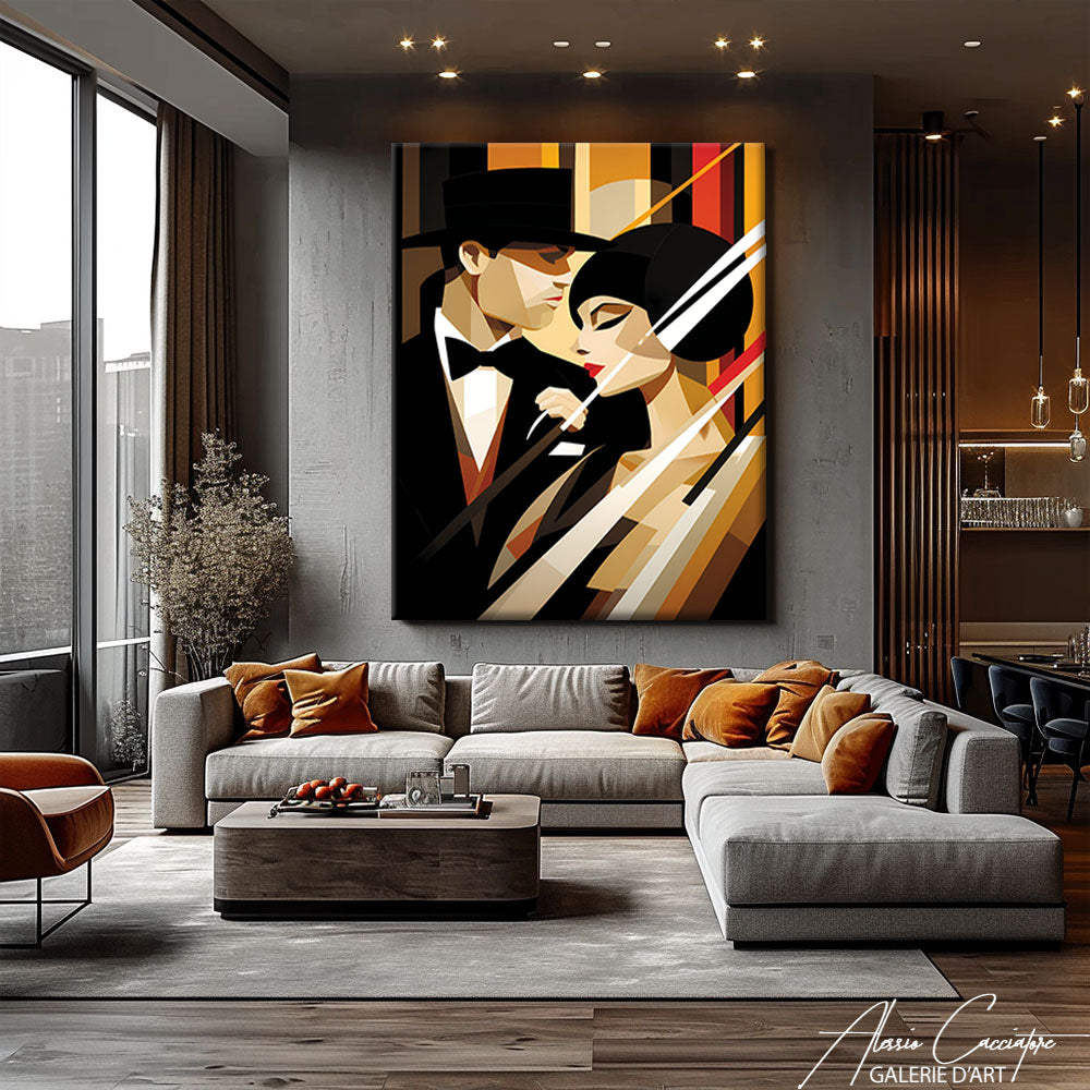 tableau motif art deco