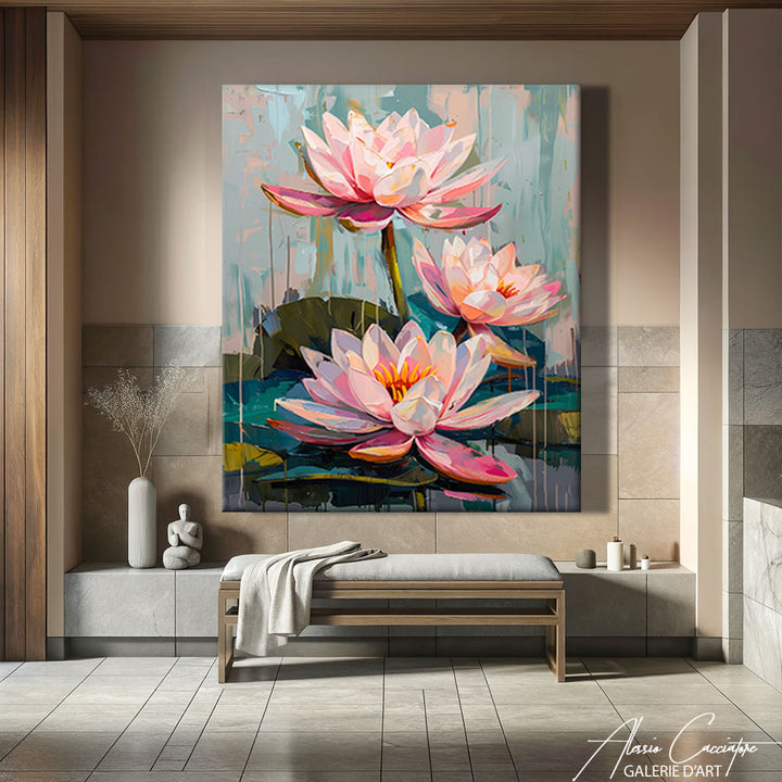 tableau zen lotus