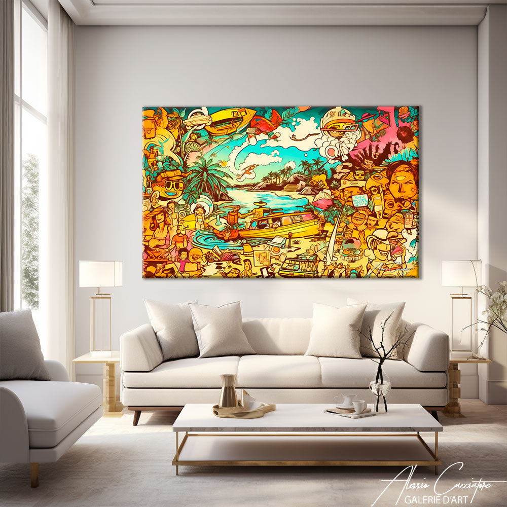 tableau graffiti street art