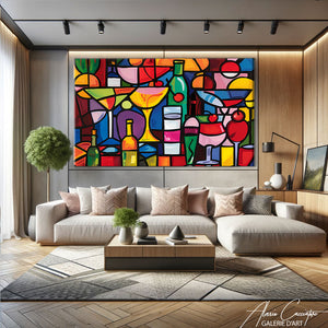 Tableau Contemporain Coloré