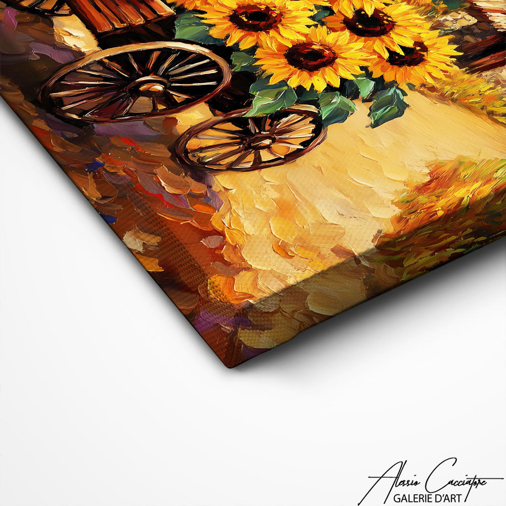 Art Mural Avec Des Tournesols