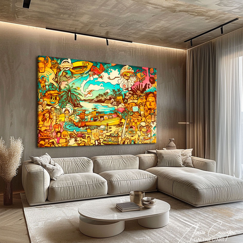 tableau graffiti peinture