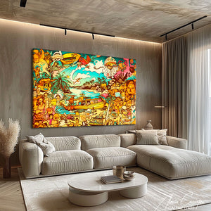 tableau graffiti peinture